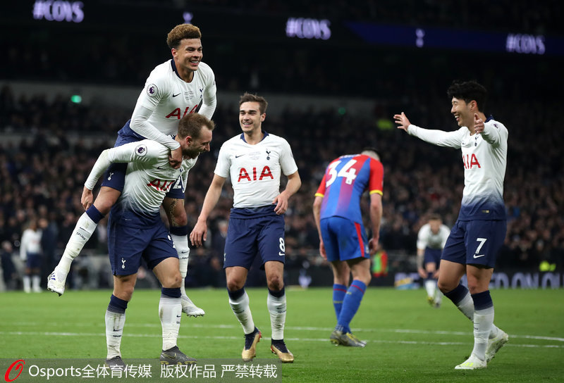  热刺新球场启用周年，战绩却陷泥潭  